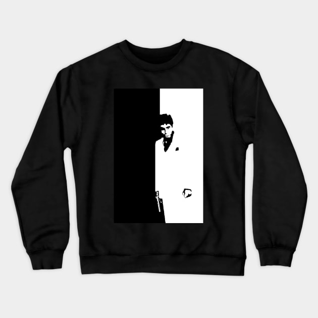 Scarface pixel / 8-bit Crewneck Sweatshirt by drkvizcarra